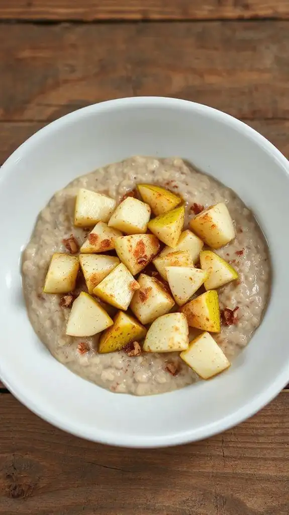 delicious spiced pear oatmeal