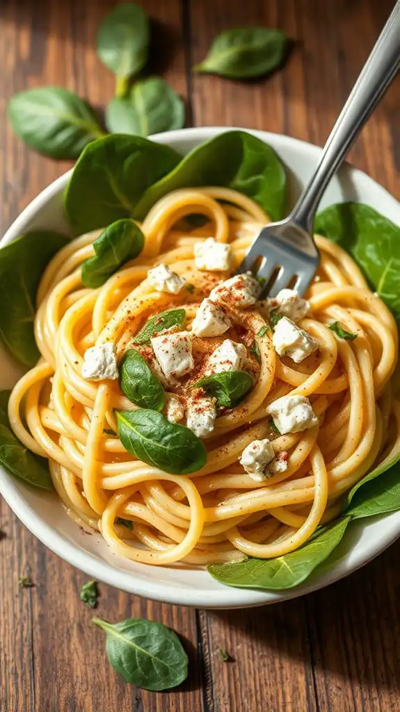 delicious spinach feta dish