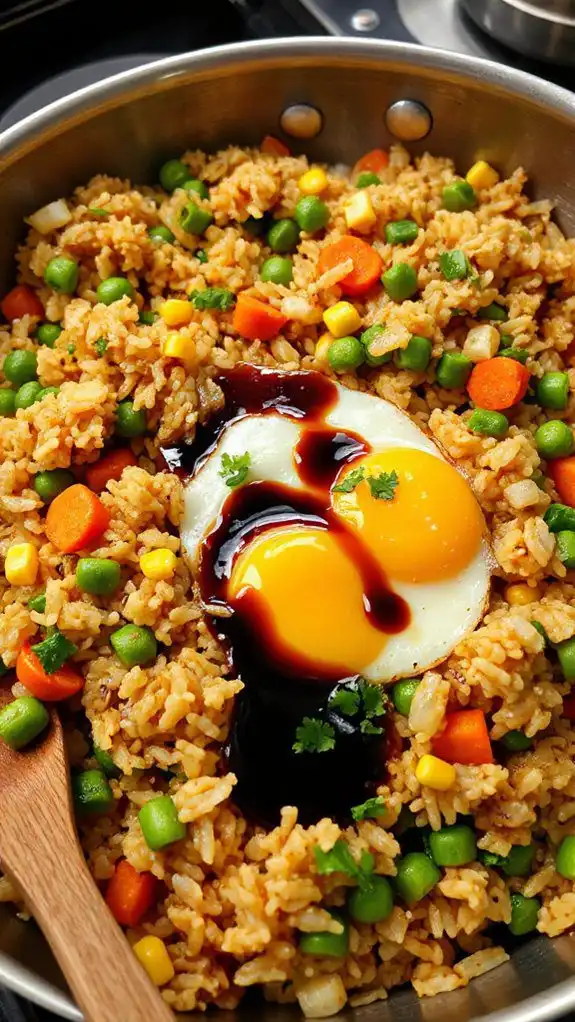 delicious stir fried rice