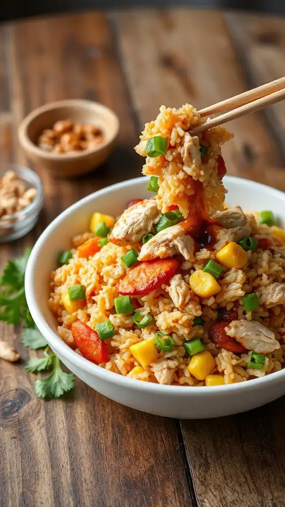 delicious stir fried rice dish