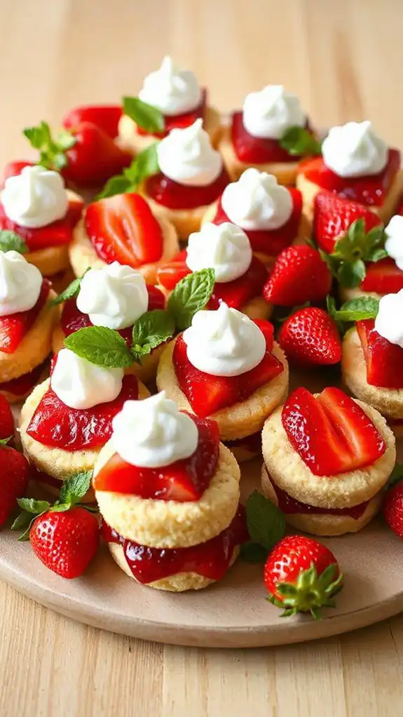 delicious strawberry dessert bites