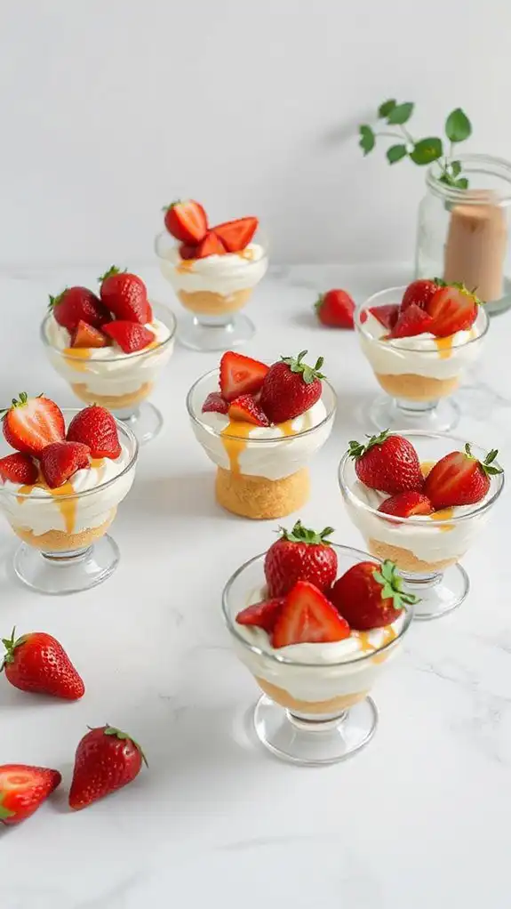 delicious strawberry dessert cups