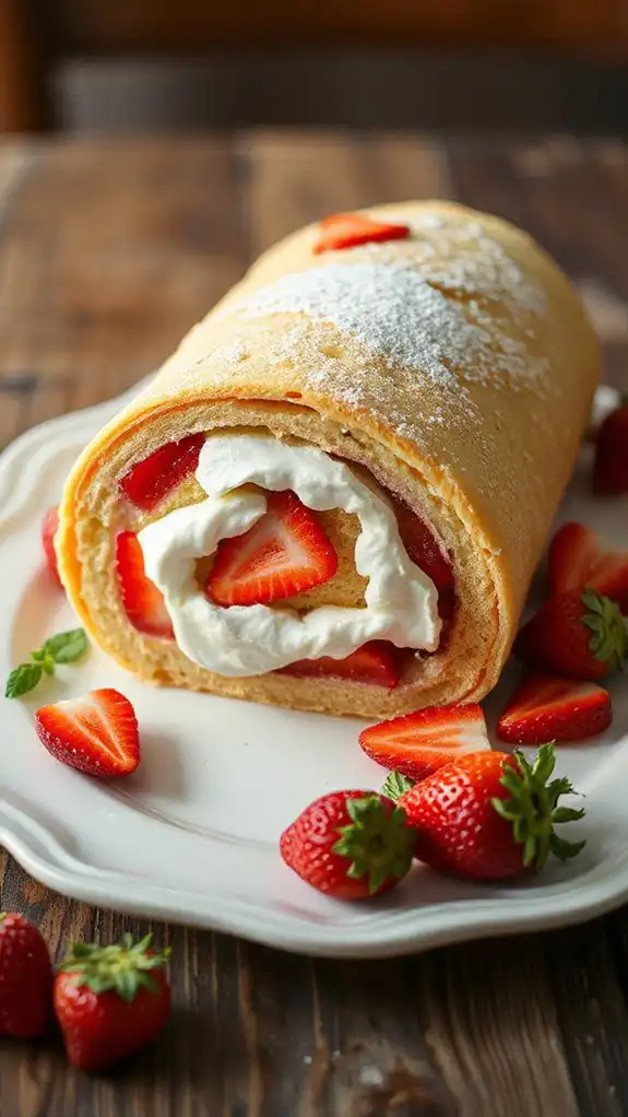 delicious strawberry dessert roll delicious strawberry dessert roll