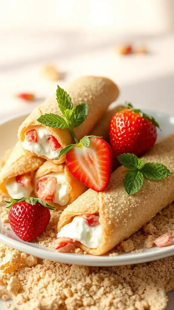 delicious strawberry filled cannoli delicious strawberry filled cannoli