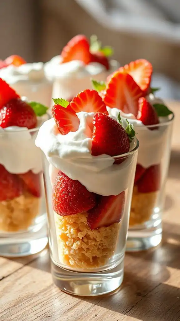 delicious strawberry parfait treat