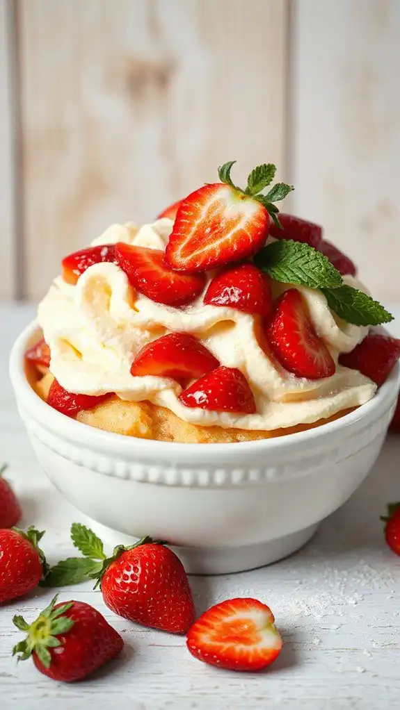 delicious strawberry shortcake dessert