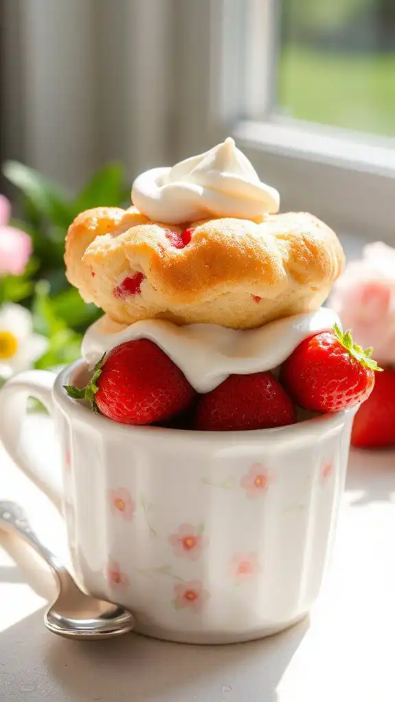 delicious strawberry shortcake dessert