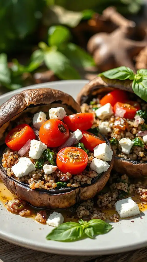 delicious stuffed mushroom dish