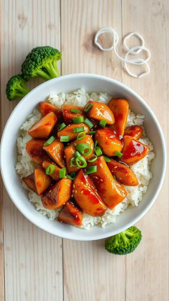 delicious teriyaki chicken bowls