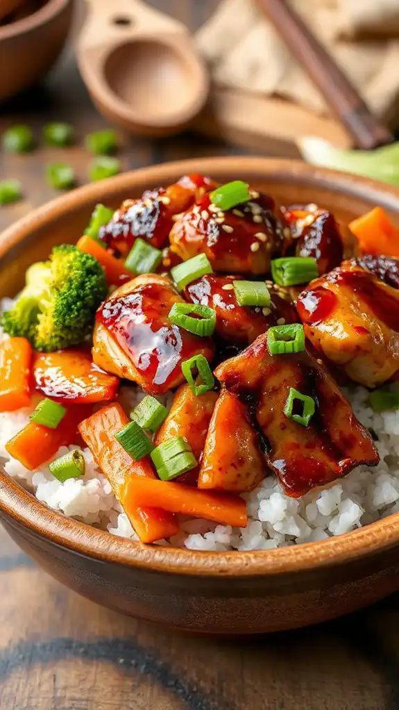 delicious teriyaki chicken bowls