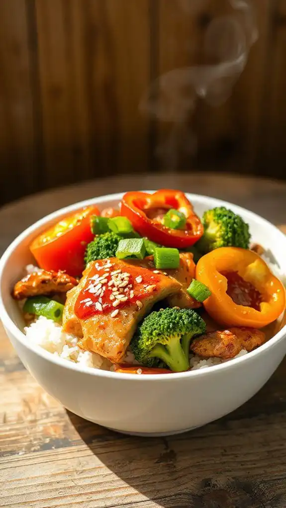 delicious teriyaki chicken stir fry