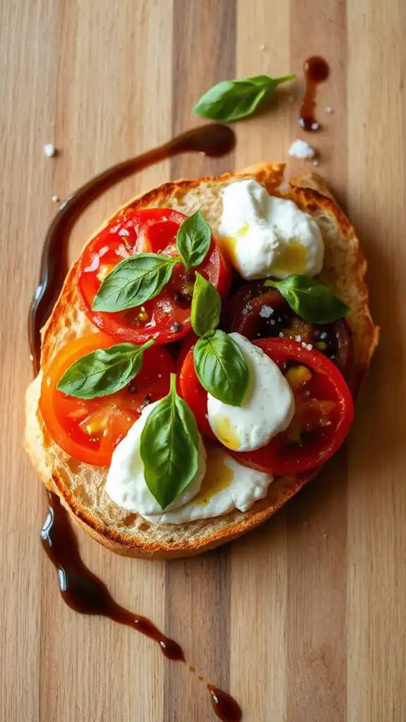 delicious tomato and burrata