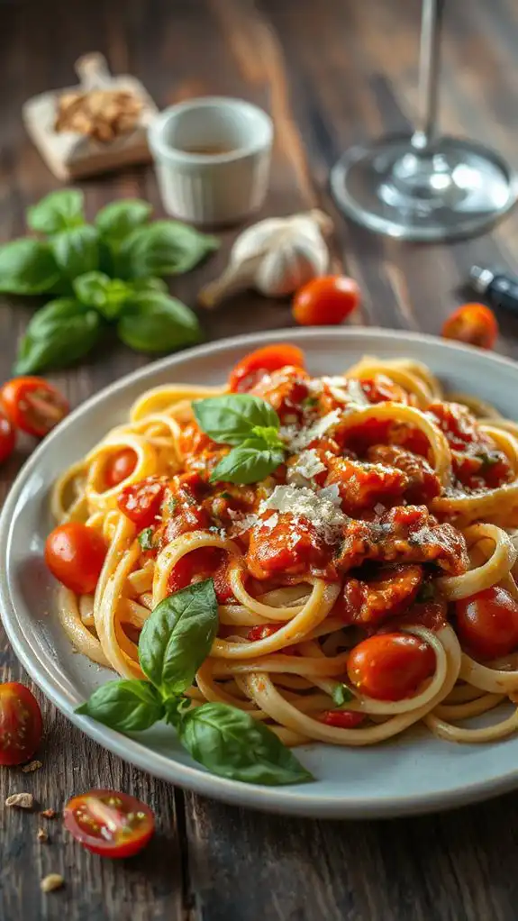 delicious tomato basil pasta delicious tomato basil pasta
