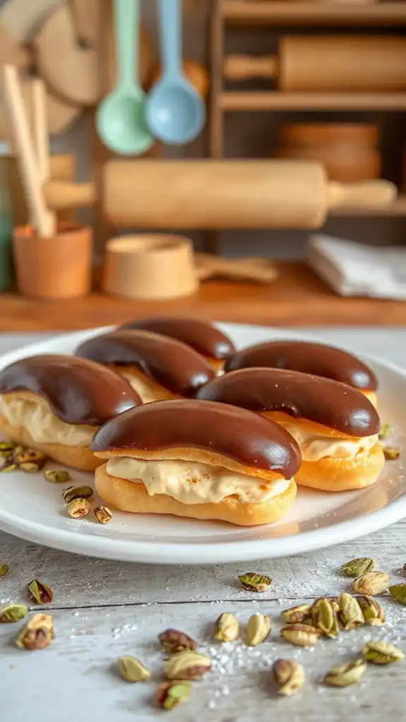 delicious vanilla filled pastries