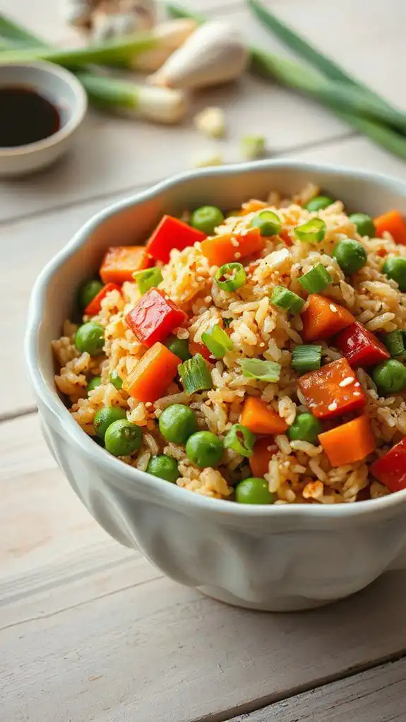 delicious vegetable fried rice