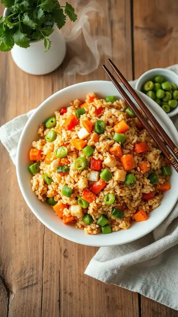 delicious vegetable fried rice