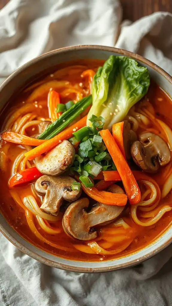 delicious vegetable miso ramen