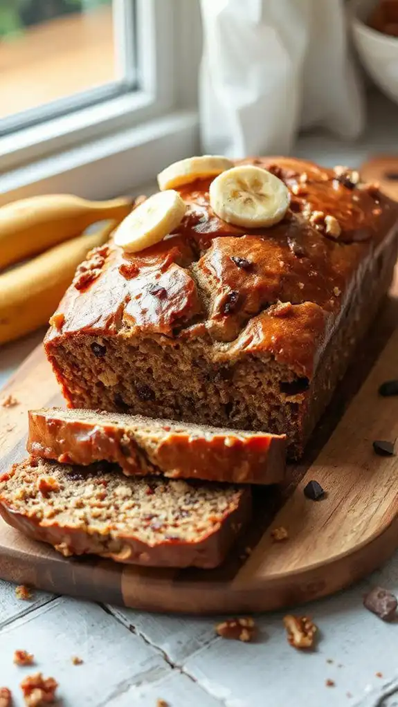 deliciously moist nutty bread
