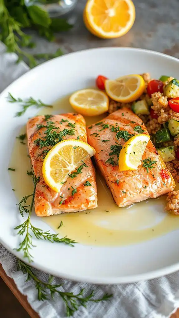 dill and lemon salmon
