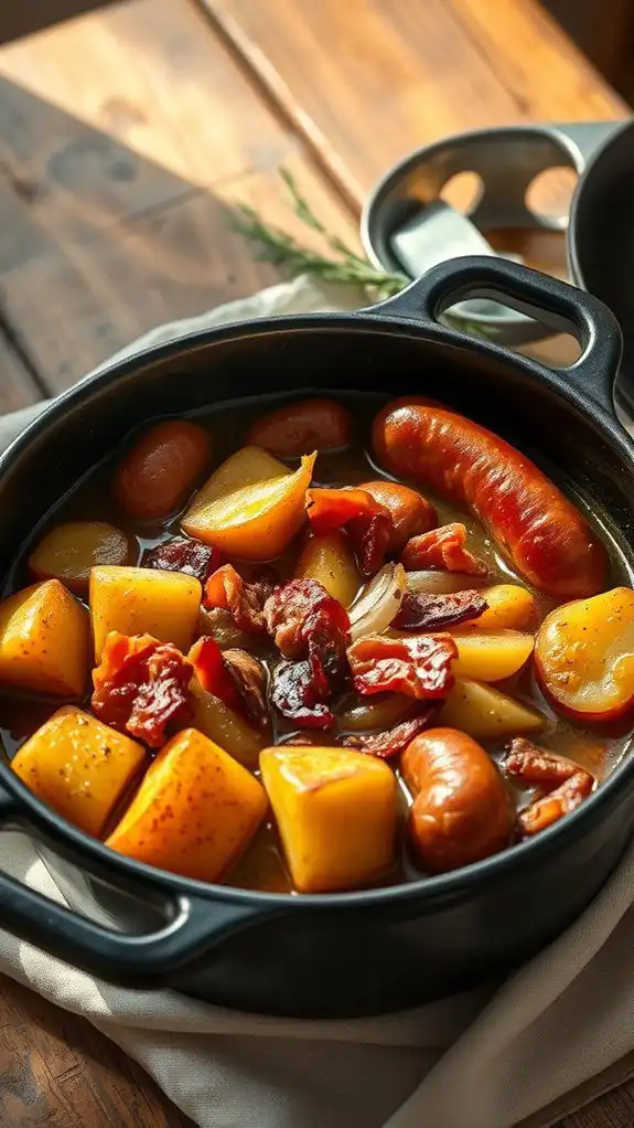 dublin s sausage and bacon stew