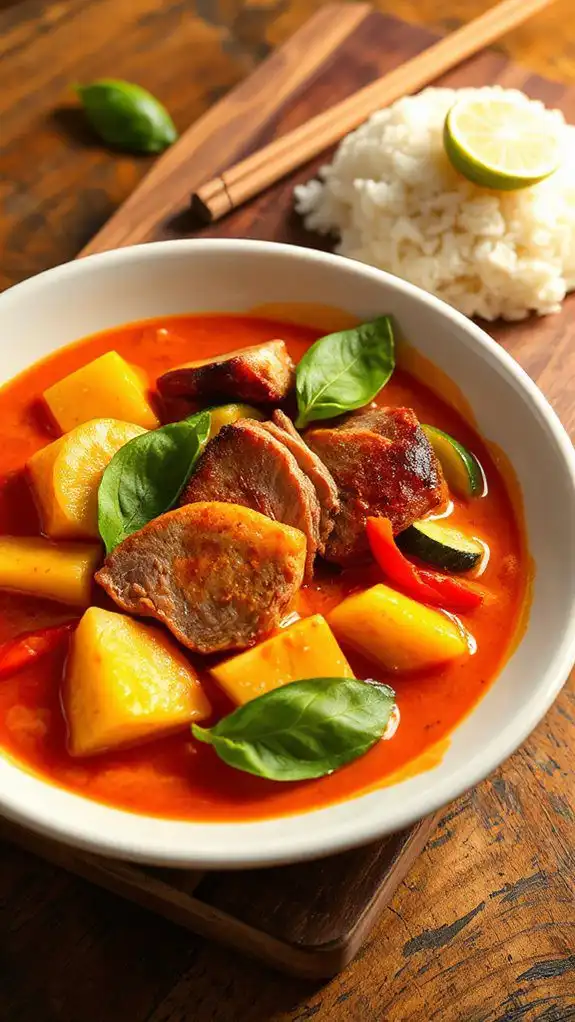 duck and pineapple curry