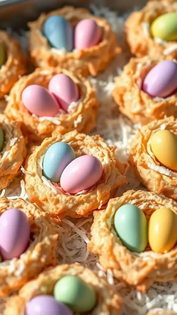 easter chocolate egg nests