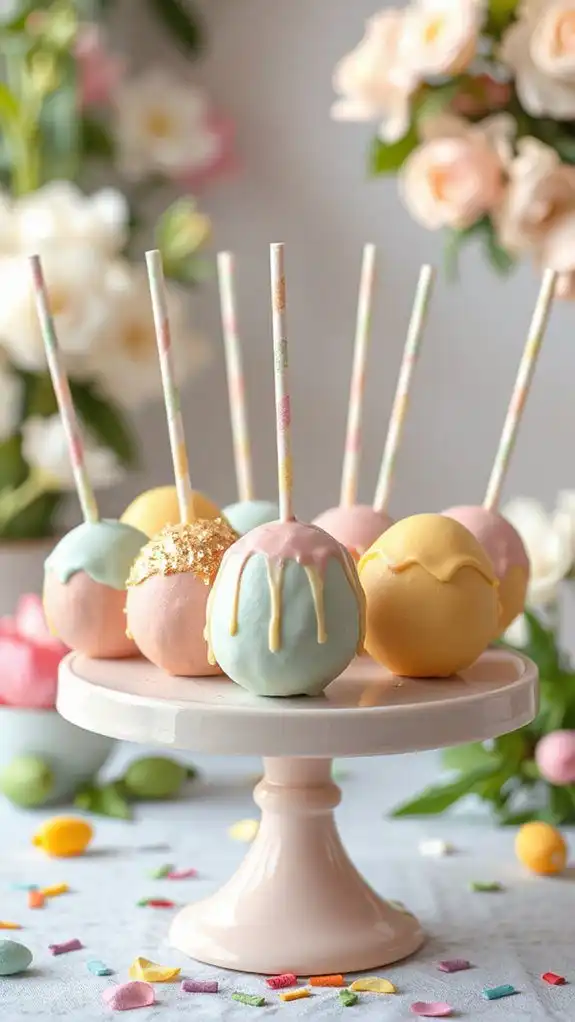 easter egg cake pops