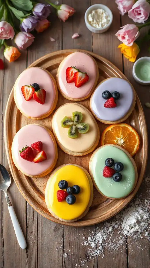 easter egg cookies decorated