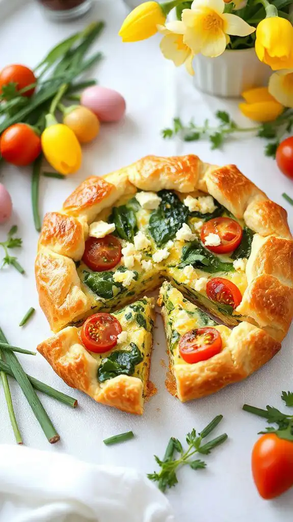 easter egg quiche recipe