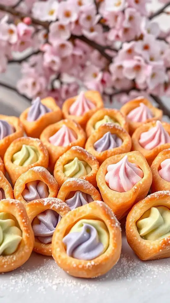 easter pastries with fillings