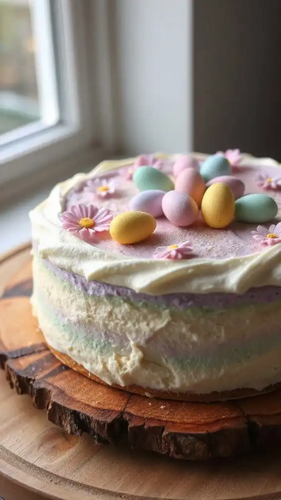 easter themed cheesecake dessert