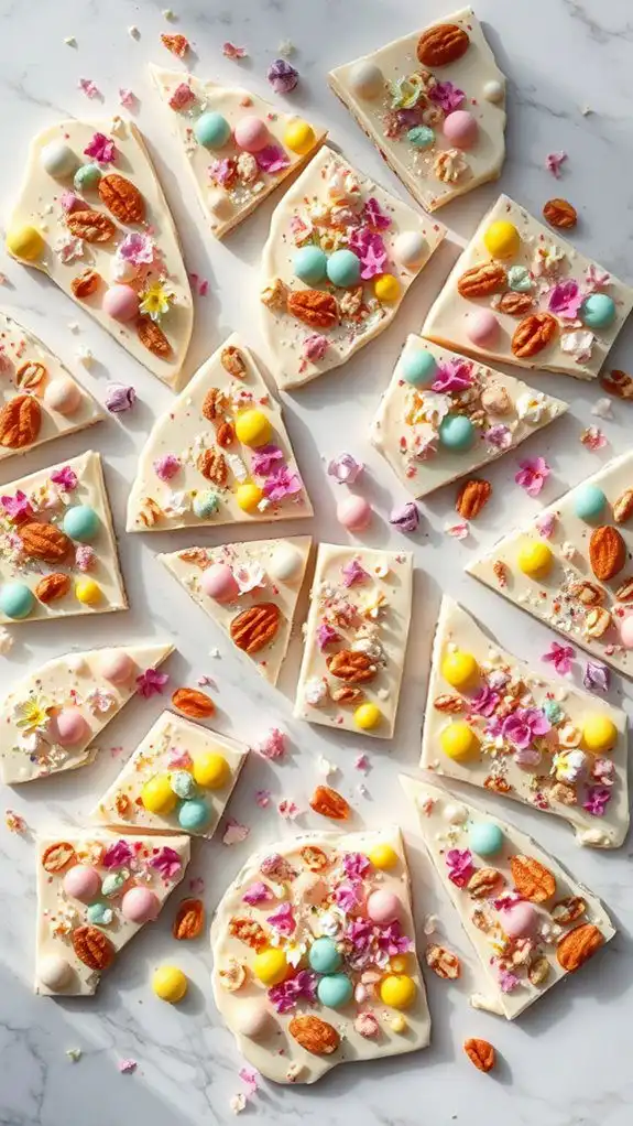 easter themed chocolate bark designs