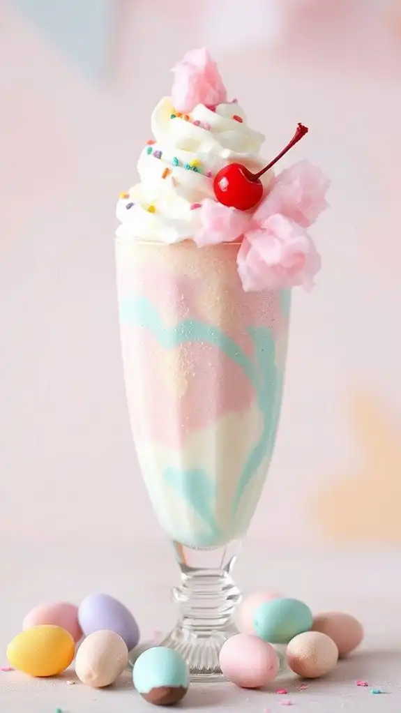 easter themed cotton candy delight