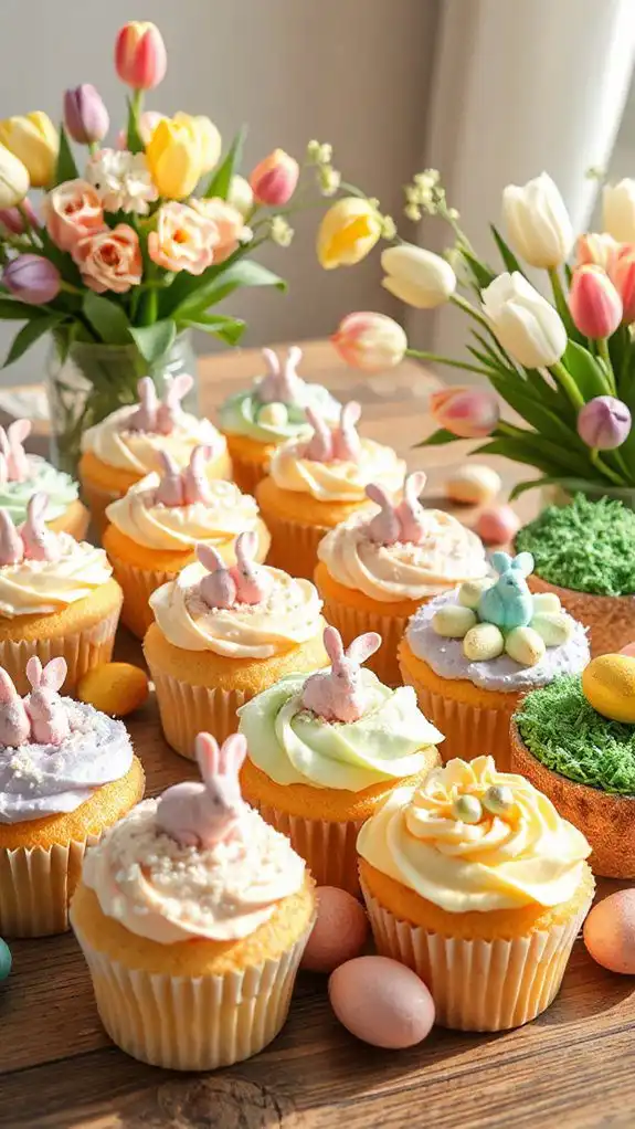 easter themed cupcake treats easter themed cupcake treats