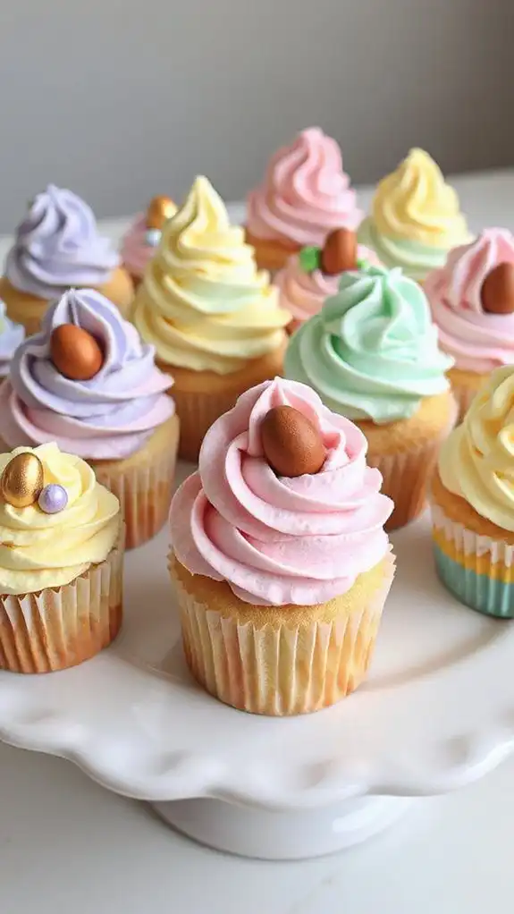 easter themed decorated cupcakes easter themed decorated cupcakes