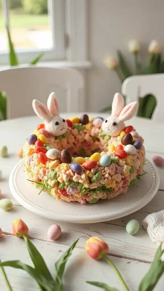 easter themed decorative wreath