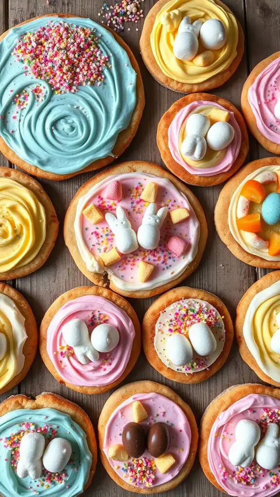 easter themed dessert pizza designs