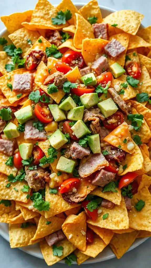 easter themed leftover nachos