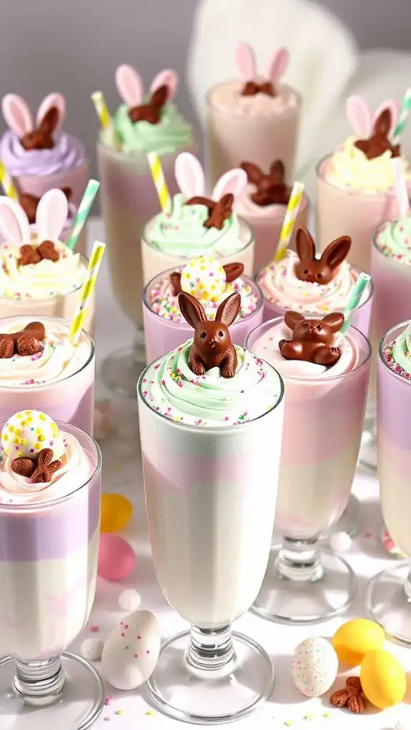 easter themed milkshake delights