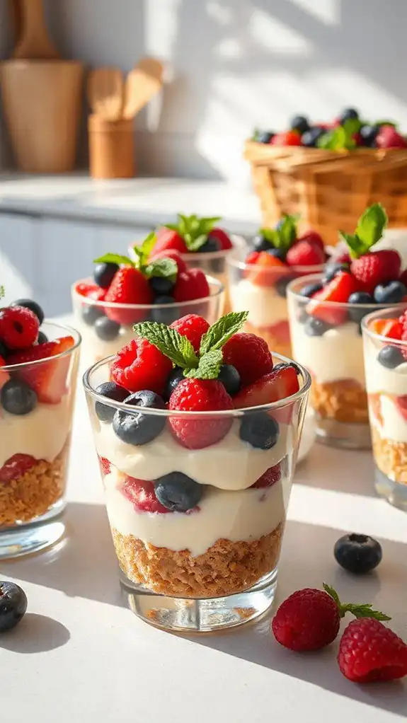 easy berry cheesecake cups