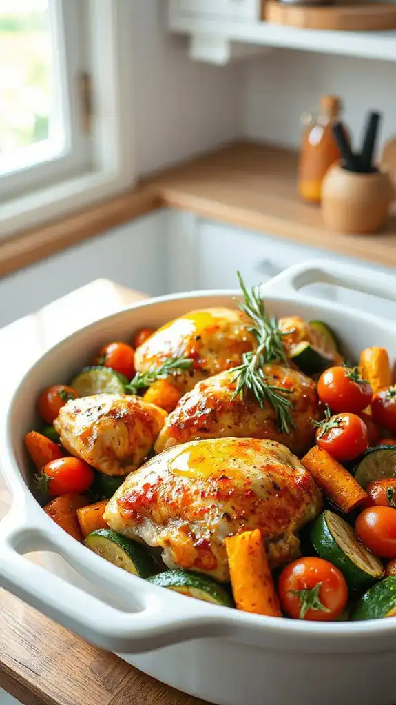 easy chicken and veggies