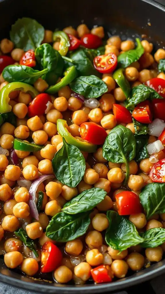 easy chickpea stir fry recipe