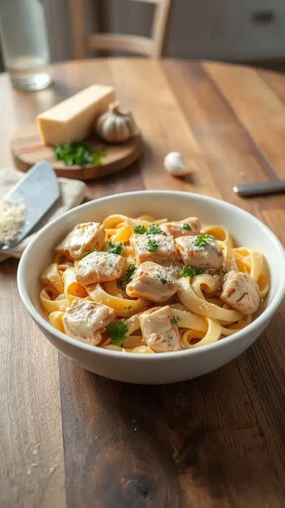 easy creamy chicken pasta