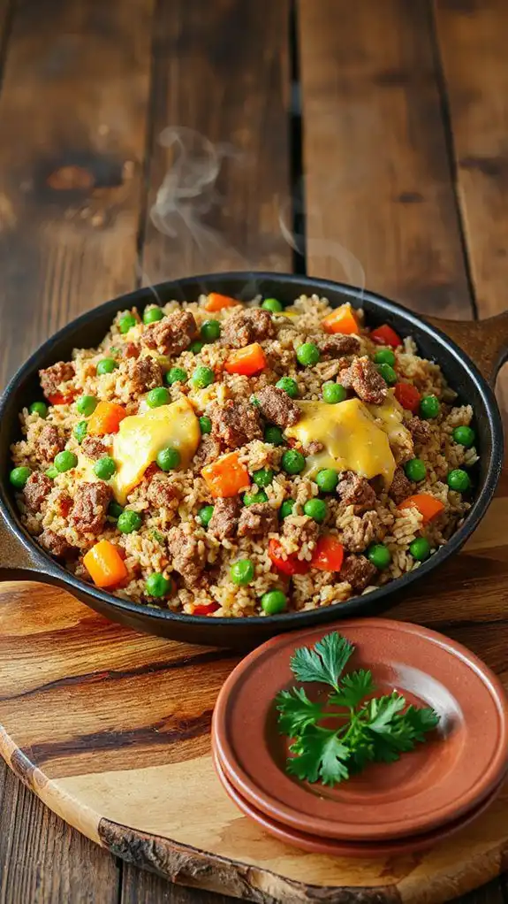 easy hamburger rice casserole