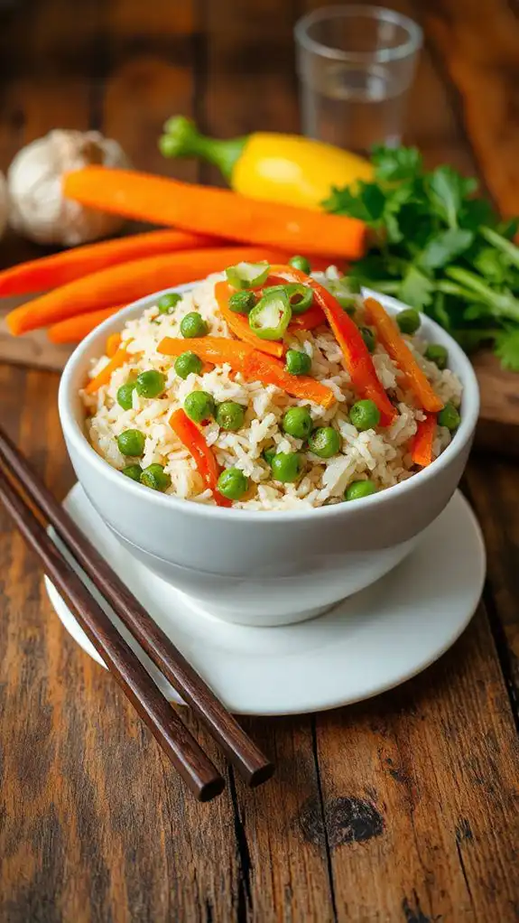 easy microwave vegetable rice
