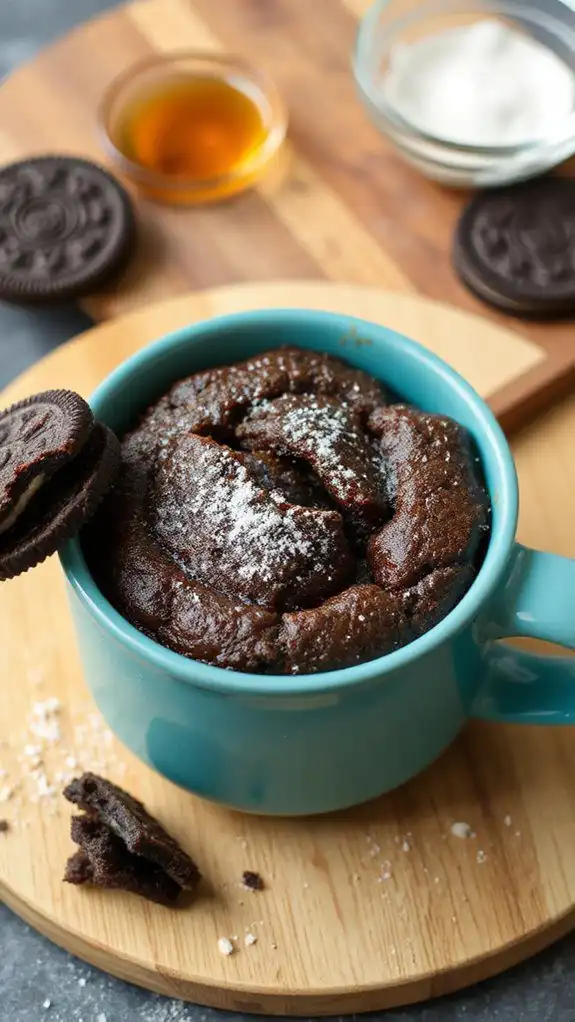 easy oreo mug cake