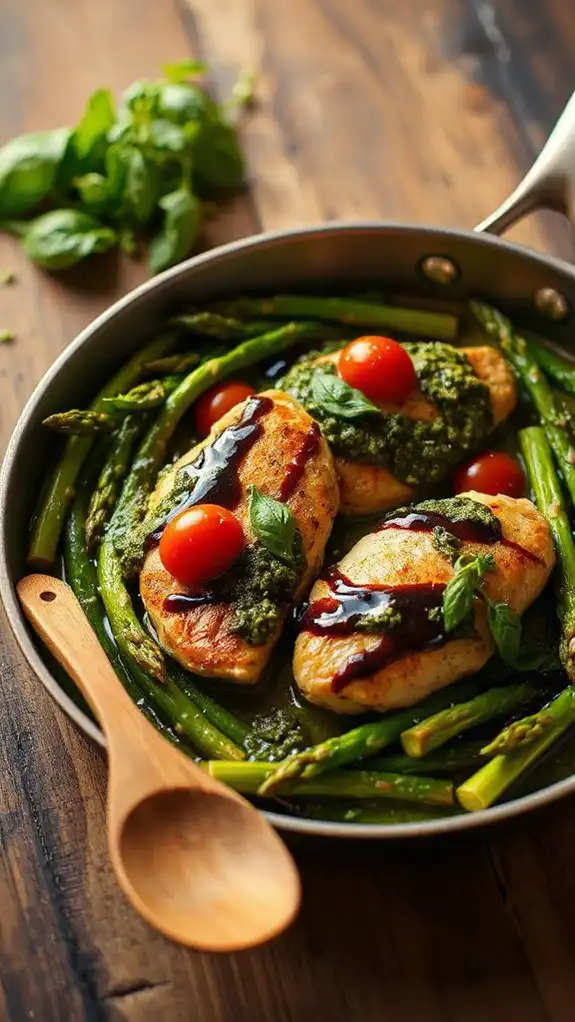 easy pesto chicken meal