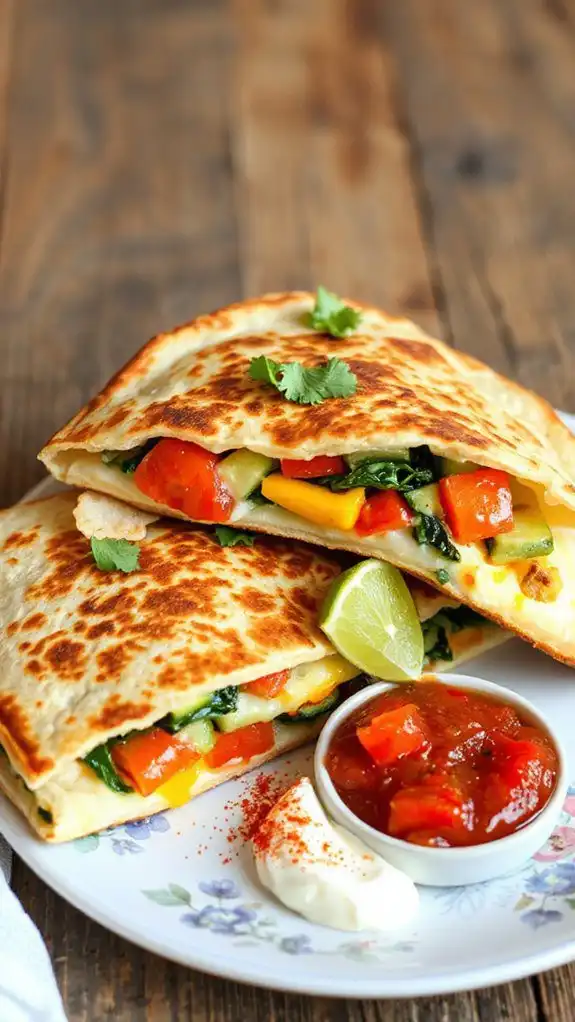 easy vegetarian quesadilla recipe