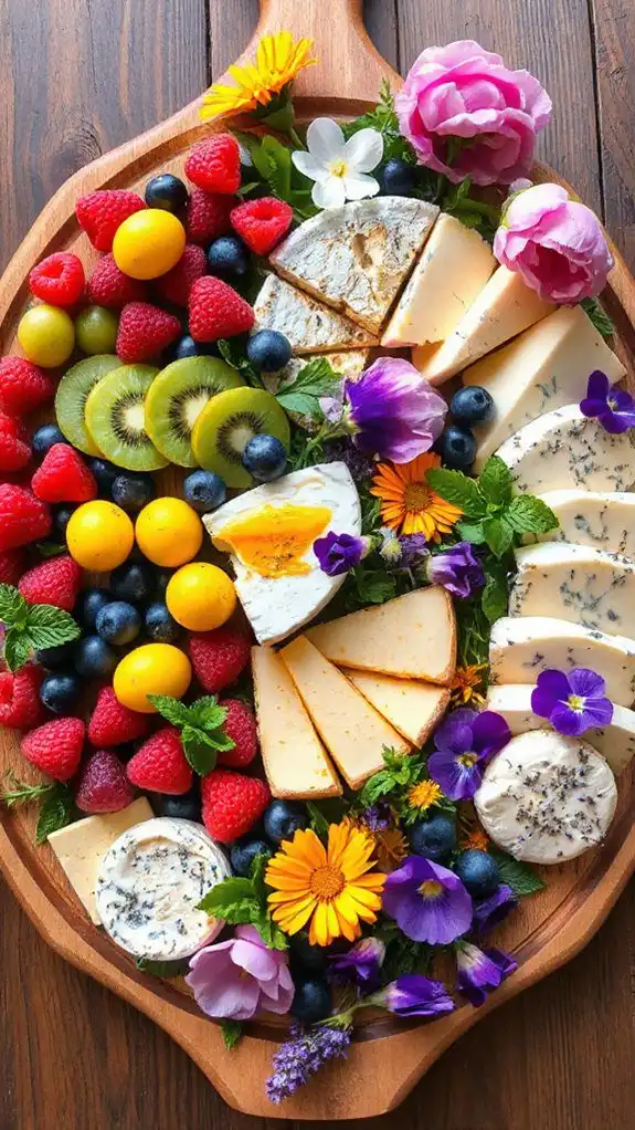 edible flowers and fruits