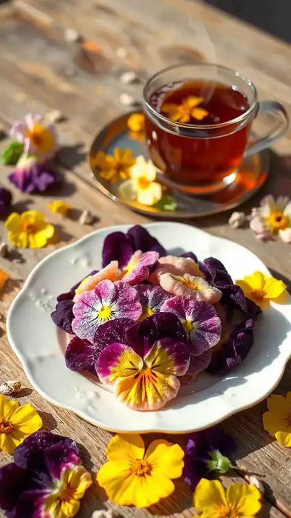 edible gummy flower treats